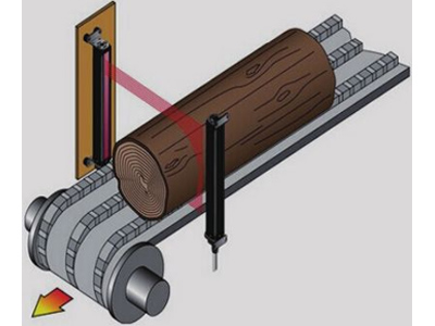 HW-V系列傳感器進行木材外形尺寸測量